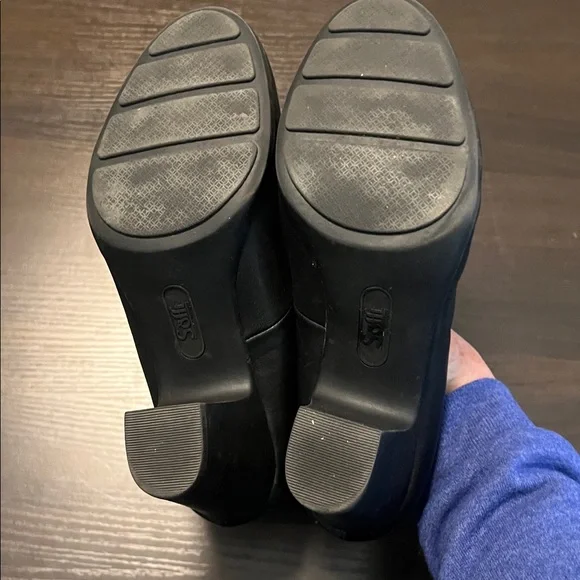 Sofft Black Leather Comfort Round Toe Heels Pumps 8M - Picture 5 of 8